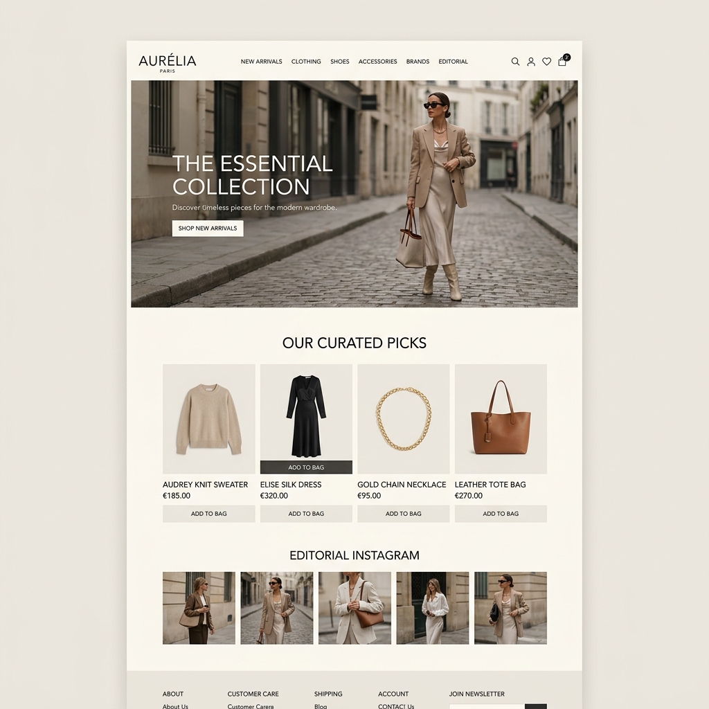 Lux Commerce website template