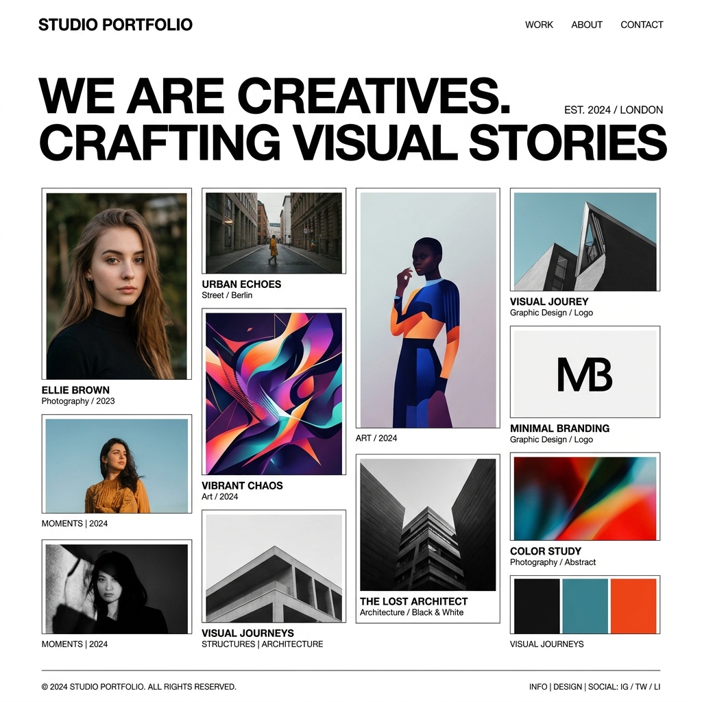 Studio Folio website template